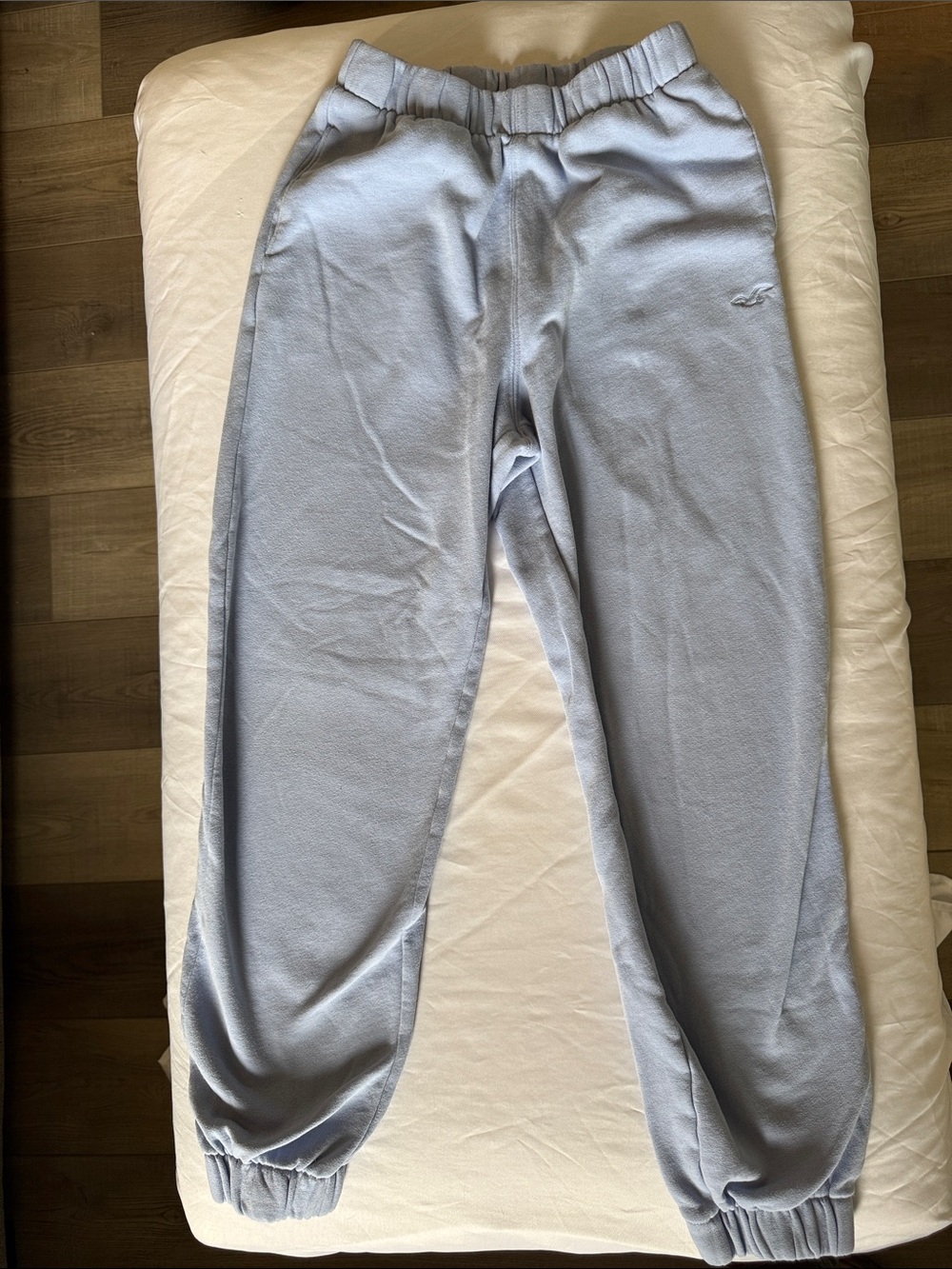 Hollister Pale Blue Womens Fleece Joggers
